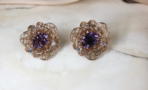 Золотые серьги на каждый день